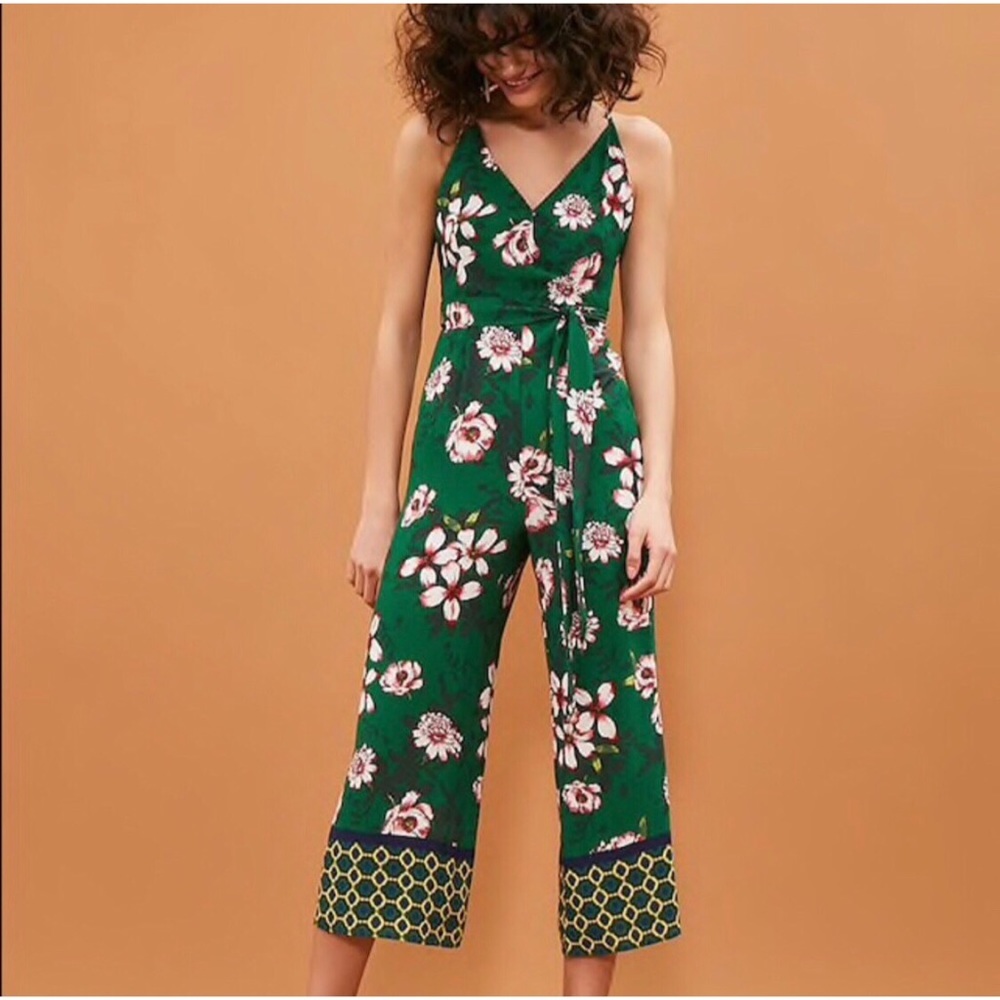 Green Floral Jumpsuit